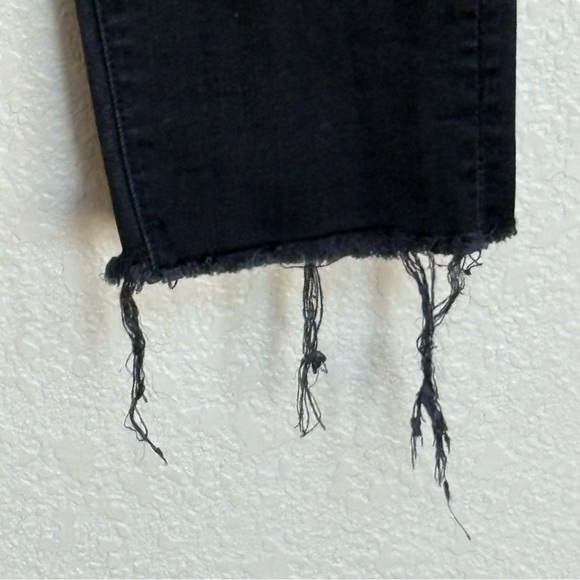 Mother Looker Ankle Fray “Guilty As Sin” Women’s Jeans 28 Distressed Raw Hem - Picture 6 of 13